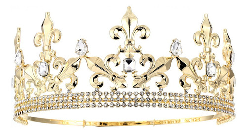 Full Circle Men's Crown Imperial Medieval Tiara Fleur D...