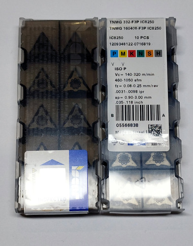 Porta Inserto Mtjnr2020 K16 + 10 Insertos Tnmg 160408 Iscar