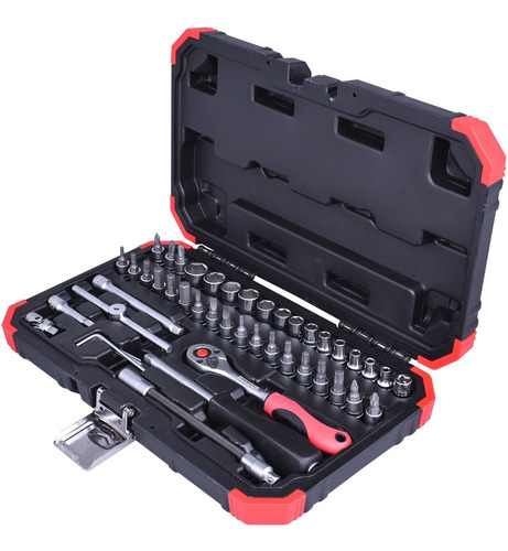 Imagem 2 de 6 de Jogo De Soquetes Sextavados 1/4 46 Peças - Gedore R49003046
