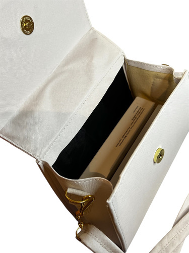 Bolsa Crossbody Tipo Satchel Con Asa Trenzada Bolso De Mano Blanco