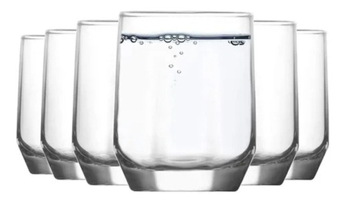 Vasos Diamond Para Whisky Bebidas Tragos Vidrio Lav 365ml X6