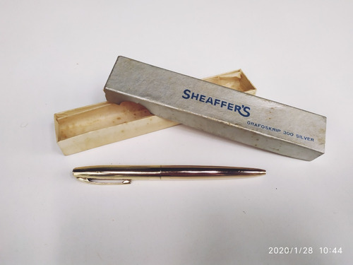 Caneta Antiga Sheaffer Folhada Ouro Carcaça Ótimo Preço