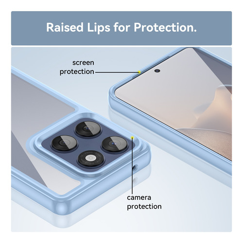For Xiaomi Poco C71 / Redmi A5 Funda Case Acrilico Transparent Cristal
