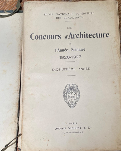 Les Concours D' Architecture  L'année Scolaire 1926-27  A10