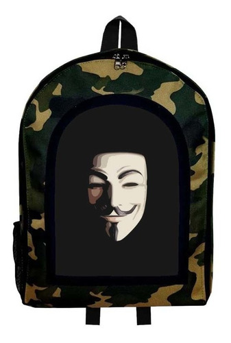 Mochila Camuflada V De Venganza Nueva Colección Modelo 4