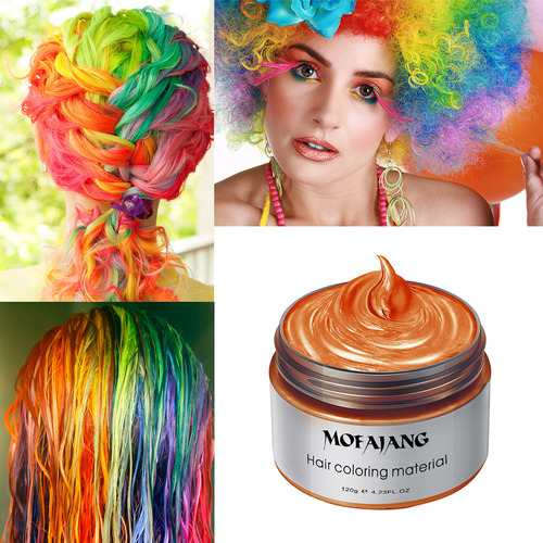 Opción De Colores De Crema Temporal Para Cabello Con Cera Pa