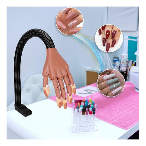 Mano Robótica Móvil Para Práctica De Arte De Uñas