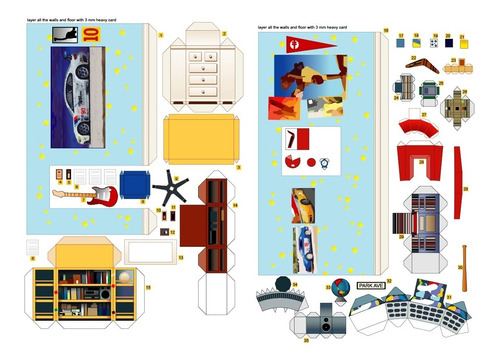 Diorama Cuarto Andy Toy Story Papercraft