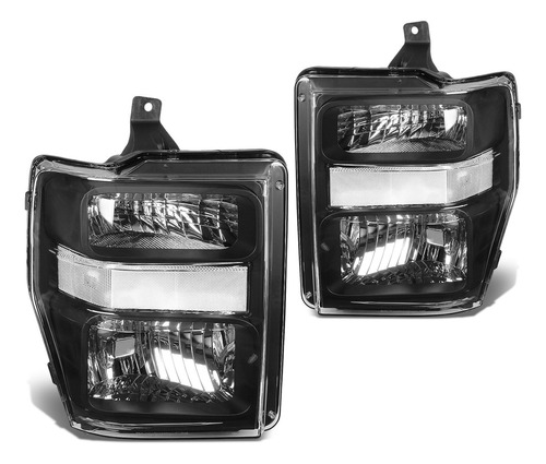 Dna Motoring Hl-oh-fsuper08-bk-cl1 - Faros Delanteros De Rep