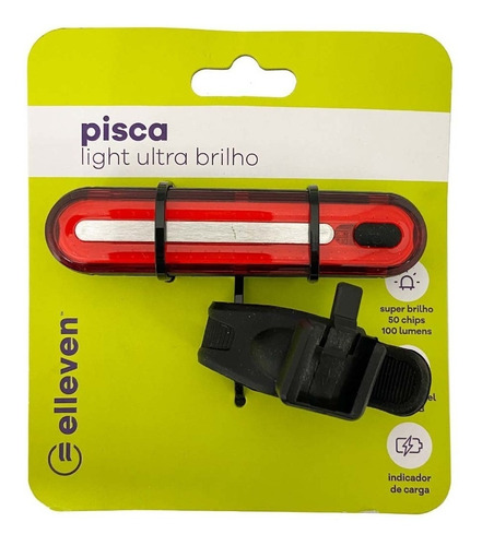 Imagem 3 de 4 de Pisca Light Traseiro Elleven Super Brilho 50 Chips 8 Funções