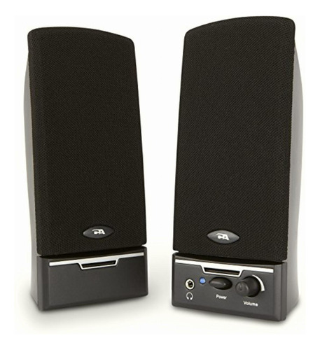 Cyber Acoustics 4 Watt 2.0 Computer Speaker System Black