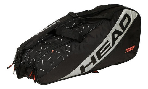 Raquetero Head Team Racquet Bag M Negro Gris Color Negro Con Gris