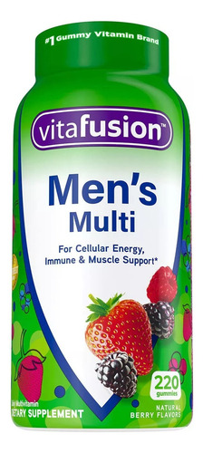 Vitafusion Multivitamínico Para Hombres Con 220 Gomitas Sabor Frutos Rojos