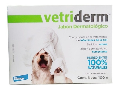 Vetriderm Jabón Dermatológico Para Perros Y Gatos