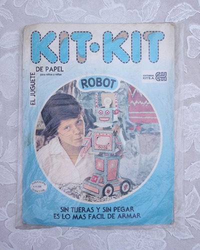 Kit Kit El Juguete De Papel Antiguo Robot Troquelado Leer +