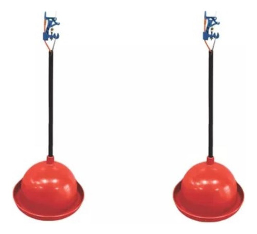 Kit Com 2 Unidades Bebedouro Pendular Aves  Galinha