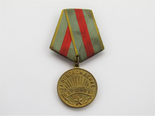 Medalla Rusa Liberación De Varsovia Segunda Guerra Mundial 1
