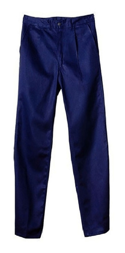 Pantalón De Trabajo Ombu Grafa Azul / Beige 100% Original