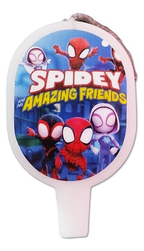 Vela Spidey Decoración Para Pastel Spidey Spiderman Bebe