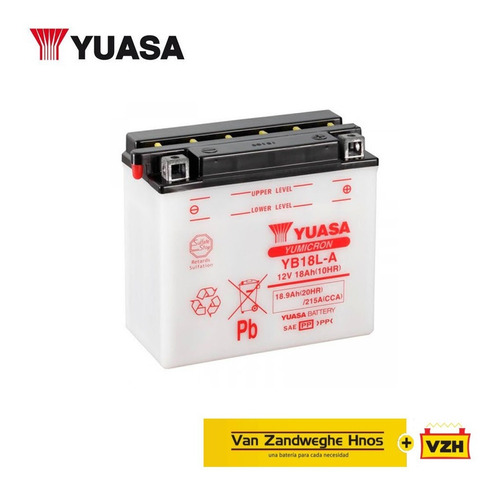 Bateria Yuasa Moto Yb18l-a Honda Vf1100s V65 Sabre 84/85