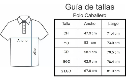 Playera Polo Naranja Para Caballero - 100% Algodón