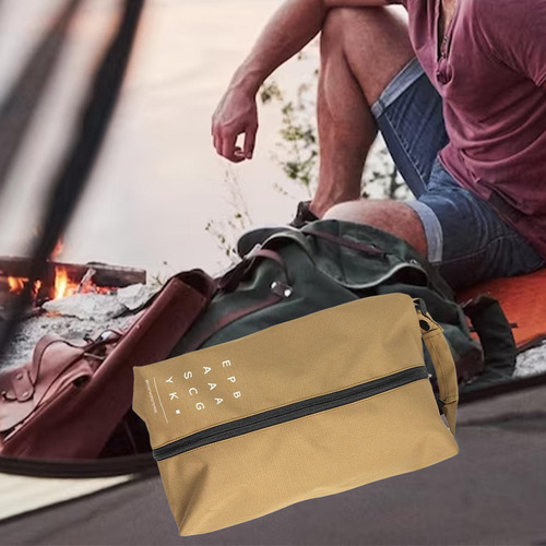 Saco De Armazenamento De Tecido Oxford Para Viagem Cáqui S