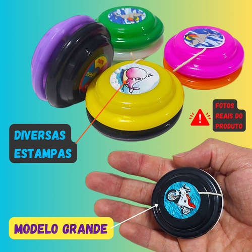 30 Ioiô Grande Coloridos Lembrancinha Brinquedo Infantil