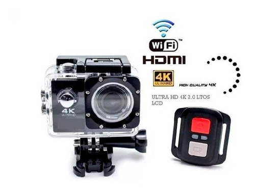 Camara Deportiva Accion 4k Ultra Hd Wifi Sumergible 30m