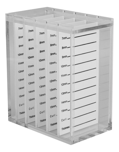 Soporte Acrílico Para Pestañas Individuales, 5 Capas, Transp