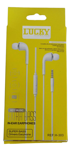 Audífonos Alámbricos Manos Libres Auriculares 3.5mm In-ear