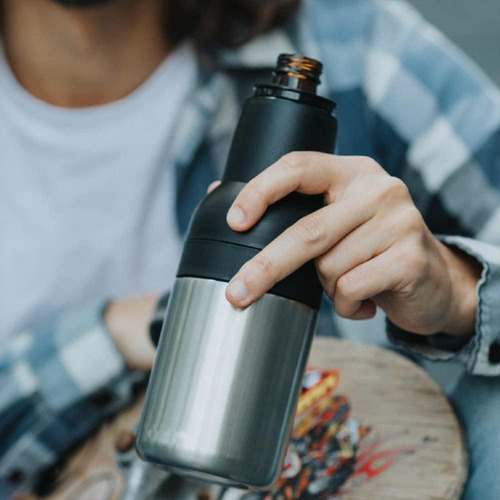 Copo Térmico 4 Em 1 Porta Lata Porta Long Neck Tumbler-preto