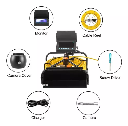 Cámara De Inspección Tubería 45m /150ft Alcantarilla Drenaje