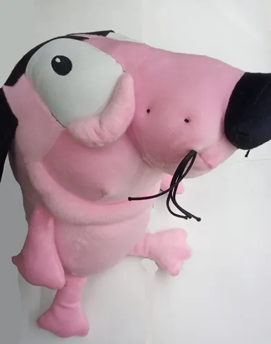 Perro coraje online peluche