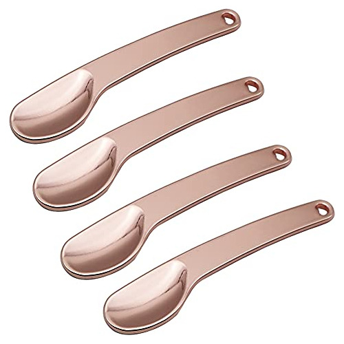 4 Pieces Zinc Alloy Makeup Spatula Eye Cream Spoon Beauty Sc