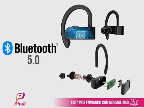 Audifonos Deportivos Bluetooth Con Gancho y Microfono