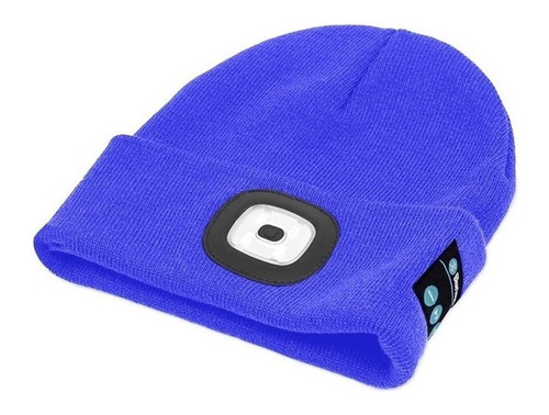 Gorro Con Bluetooth Auricular Linterna Led Recargable Abrigo