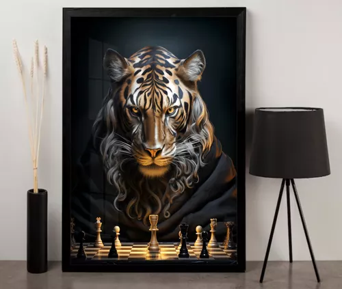 quadro decorativo Xadrez para sala, quartos e escritórios