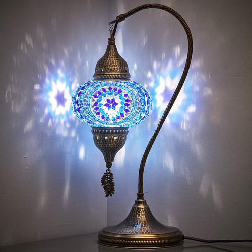 25 Color Lampara Noche Escritorio Mosaico Turco Marroqui 19