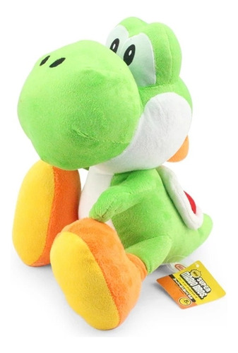 Peluche Yoshi 17 Cms. Super Mario Bros Colección Color Verde/Naranja/Blanco