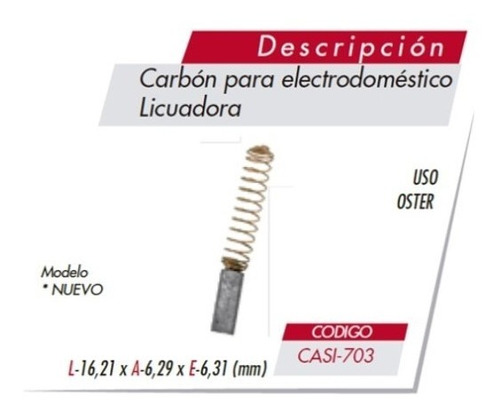 Carbon Licuadora Nueva Moderna Oster Casi-703  