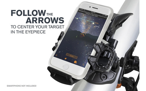 Imagen 4 de 10 de Telescopio Refractor Celestron Autoguiado Celular Explorer80