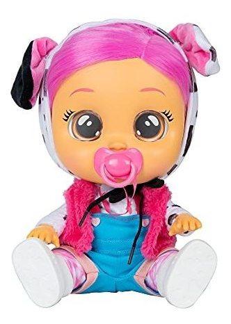 Cry Babies Dressy Dotty - Baby Doll De 12  | Mono Azul