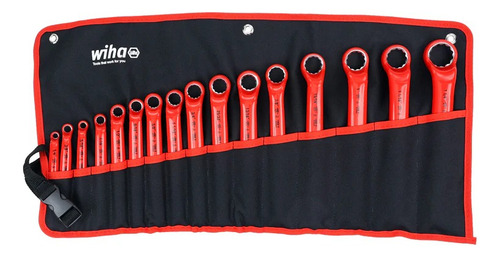 Juego Llaves Corona Aislada 1/4'' -13/16'' 1000v 16 Pzs Wiha