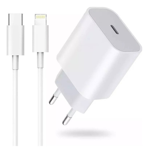 Cargador 20w Compatible Con iPhone 7 Plus Usb-c A Lightning 