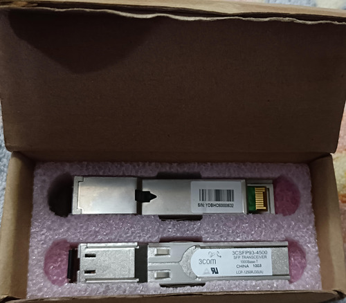 3csfp93-4500 Sfp Transceiver 1000 Base-t S/n: Ydbhc60000631