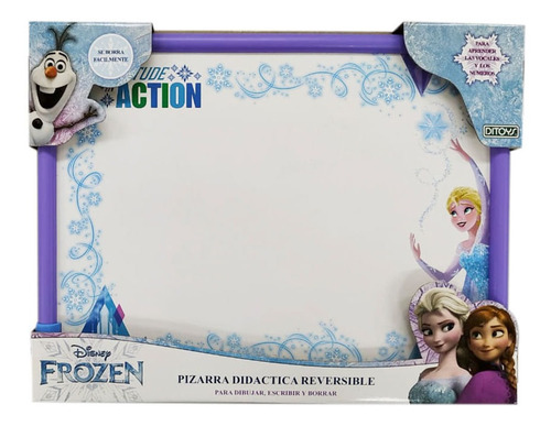 Imagen 1 de 1 de Pizarra Didactica Reversible Frozen Disney Full