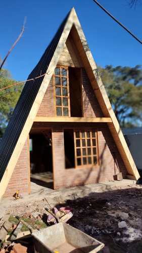 Casa Alpina 32 M2 + Piscina De Hormigón De 6x3