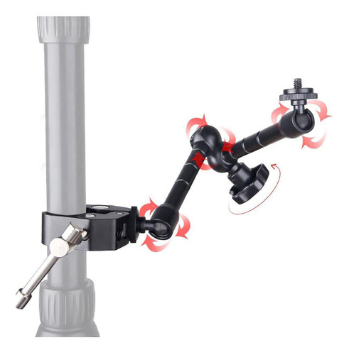 Brazo Mágico Ajustable Flash Para Camara Dslr Luces Led