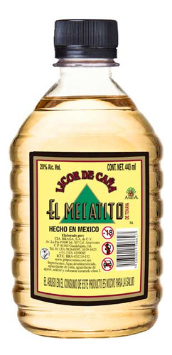 Licor De Caña El Mezcalito Amarillo 440 Ml