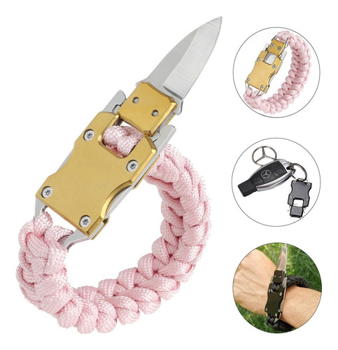 Pulsera De Cuchillo De Paracord Hombre Lobo Cuchillo Táctico